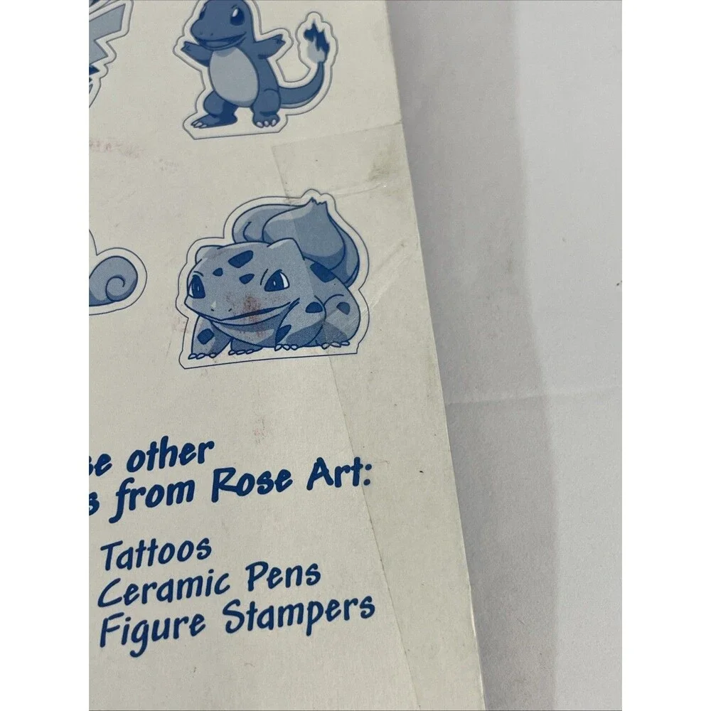 6 Pencils With Eraser Toppers Vintage 1999 Pokémon Gotta Catch 'em All! Rose Art